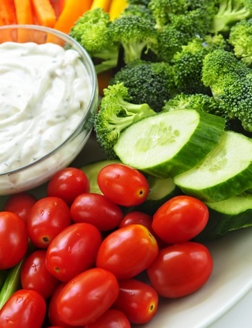 Vegetables and dip